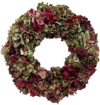 Burgundy Hydrangea Door Wreath