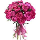 Cerise Peonies Bouquet - Flowers Box London