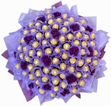 Chocolate Bouquet with Purple Berry - Flowers Box London