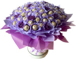 Chocolate Box with Purple Berry - Flowers Box London