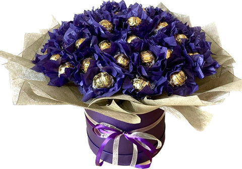 Chocolates in Purple Wrapper Box