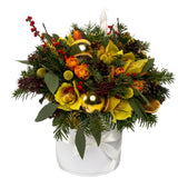 Christmas Box with Cymbidium - Flowers Box London