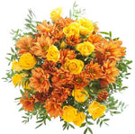 Chrysanthemum and Yellow Spray Roses Bouquet
