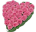 Classic Pink Roses Heart