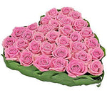 Classic Pink Roses Heart