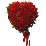 Classic Red Carnation Heart