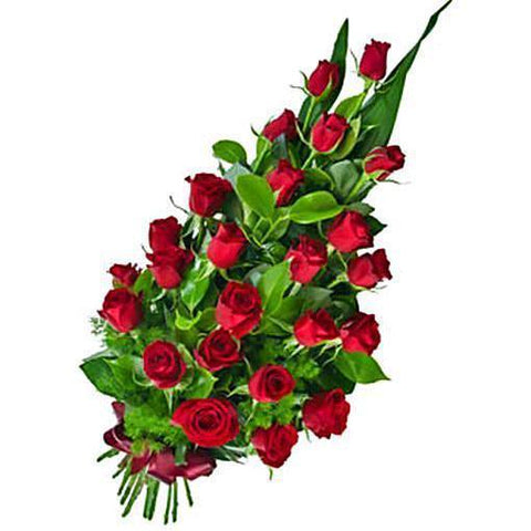 Classic Red Roses Sheaf - Flowers Box London