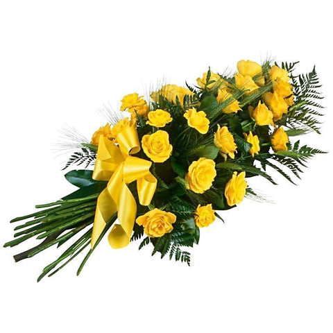 Classic Yellow Roses Sheaf - Flowers Box London