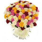 Colored Roses Bouquet - Flowers Box London