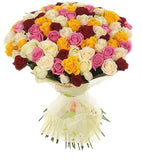Colored Roses Bouquet - Flowers Box London