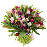 Colored Tulips Bouquet - Flowers Box London