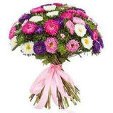 Colorful Aster Bouquet - Flowers Box London