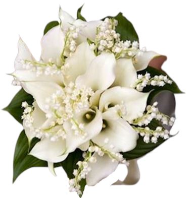Copy of Lily of Valley with Calla Lily Bouquet