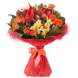 Coral Bouquet - Flowers Box London