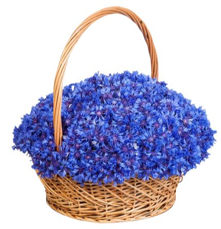 Cornflowers Basket