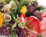 Crimson & Gold Elegance Bouquet - Flowers Box London