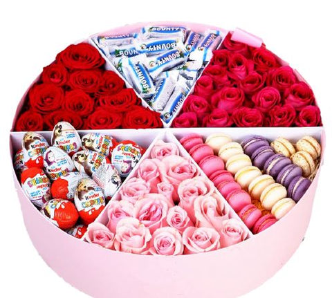 Cute Flowers and Chocolate Box - Flowers Box London
