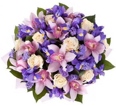 Cymbidium in Purple Bouquet