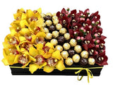 Cymbidium Orchids with Chocolates