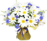 Daisies and Cornflowers Bouquet - Flowers Box London