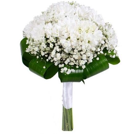 Daisy and Gypsophila Bridal Bouquet