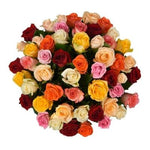 Dark Colorful Roses Bouquet