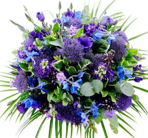 Dark Indigo Bouquet - Flowers Box London