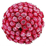 Deep Cherry Roses Box - Flowers Box London