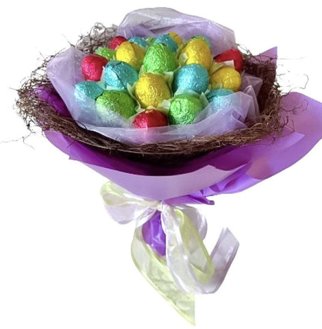 Delicious Easter Chocolate Eggs Bouquet - Flowers Box London
