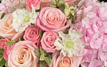 Delightful Peach Flowers Hat Box