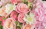 Delightful Peach Flowers Hat Box