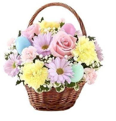 Easter Basket of Flowers