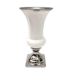 Elegant Vase Silver / White