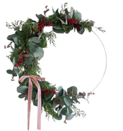 Eucalyptus and Berry Moon Wreath