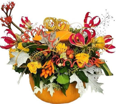 Exotic Pumpkin Arrangement - Flowers Box London