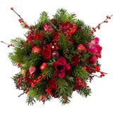 Festive Box in Red - Flowers Box London