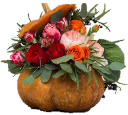 Festive Flowers Pumpkin