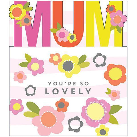 Flower Pop Mum Cut Out Mother's Day Card