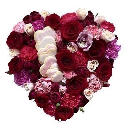 Flowers Box with Cookies - Flowers Box London