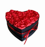 Foam Rose Large Heart Box - Flowers Box London