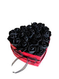 Foam Rose Medium Heart Box - Flowers Box London