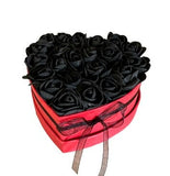 Foam Rose Medium Heart Box