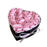 Foam Rose Small Heart Box - Flowers Box London