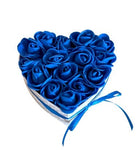 Foam Rose Small Heart Box - Flowers Box London
