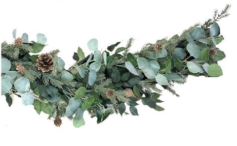 Foliage and Spruce with Cones Garland - Flowers Box London