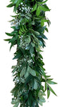 Foliage Garland with Gypsophila