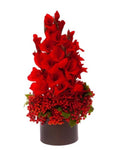 Gladiolus and Berry Festive Tree Arrangement - Flowers Box London