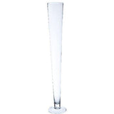 Glass Prima Tall Footed Conical Vase