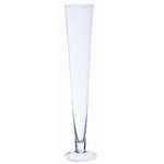 Glass Prima Tall Footed Conical Vase