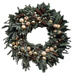 Gold Baubles Xmas Wreath